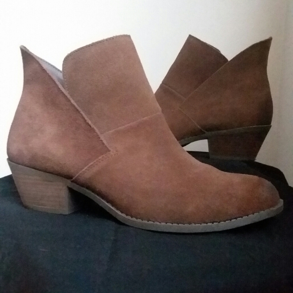 Ruff Hewn Easton Boho Brown Leather Boots 9M